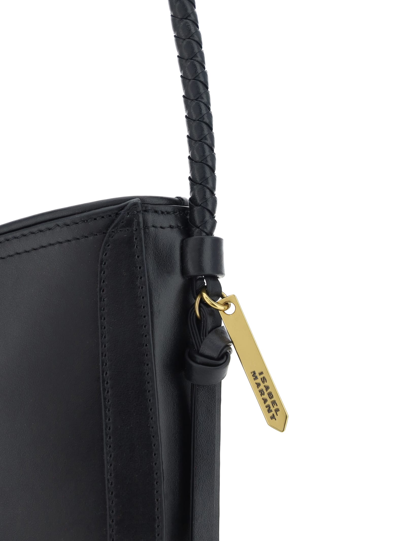 Shop Isabel Marant Vigo Shoulder Bag In Black