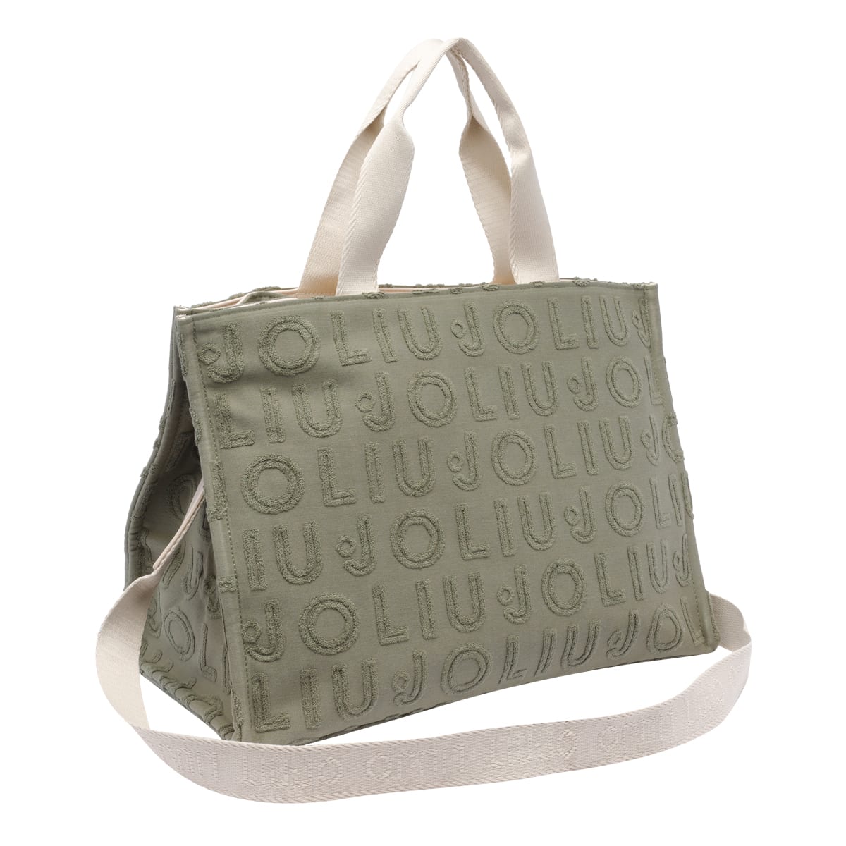 Liu •jo Logo Tote Bag In Green