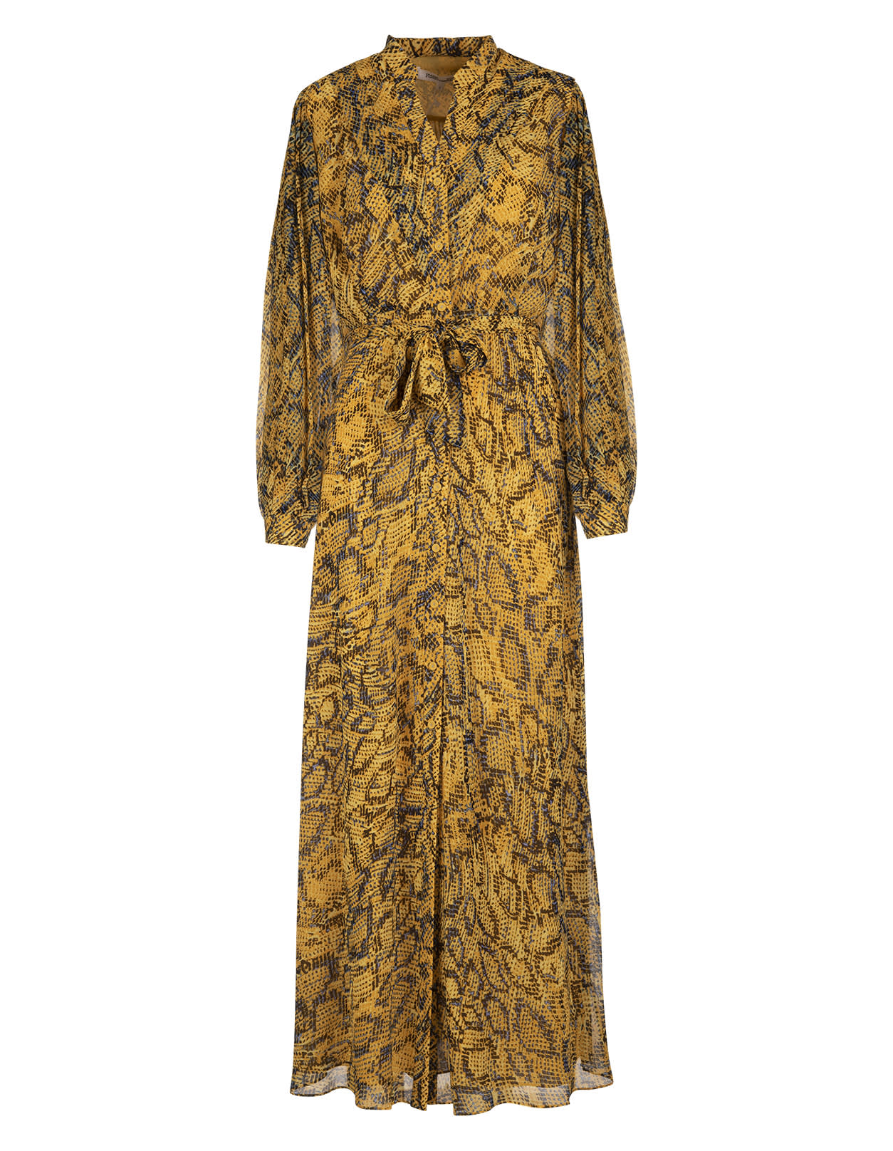 Diane Von Furstenberg Long Carter Dress In Chiffon