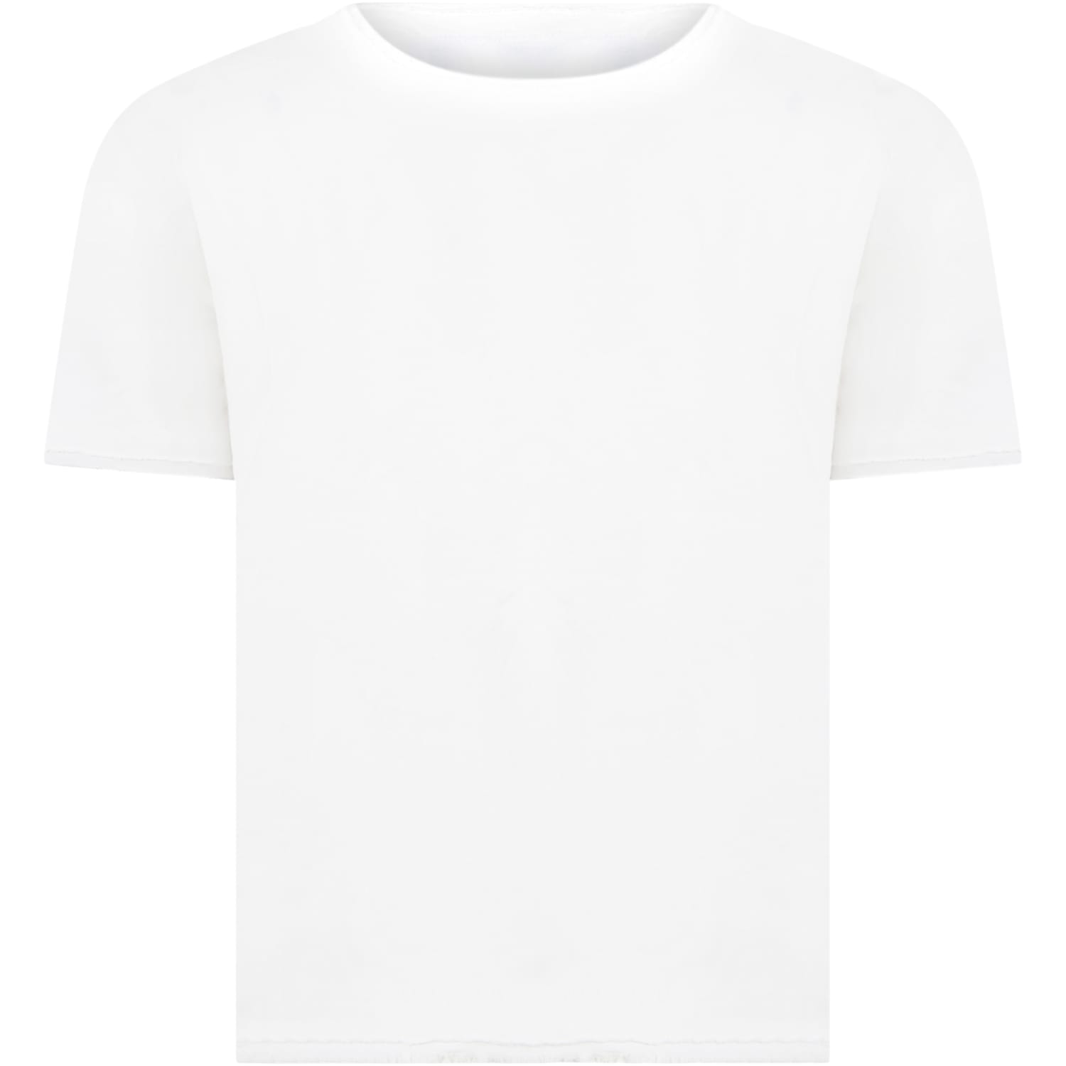 Dondup White T-shirt For Boy With Iconic D