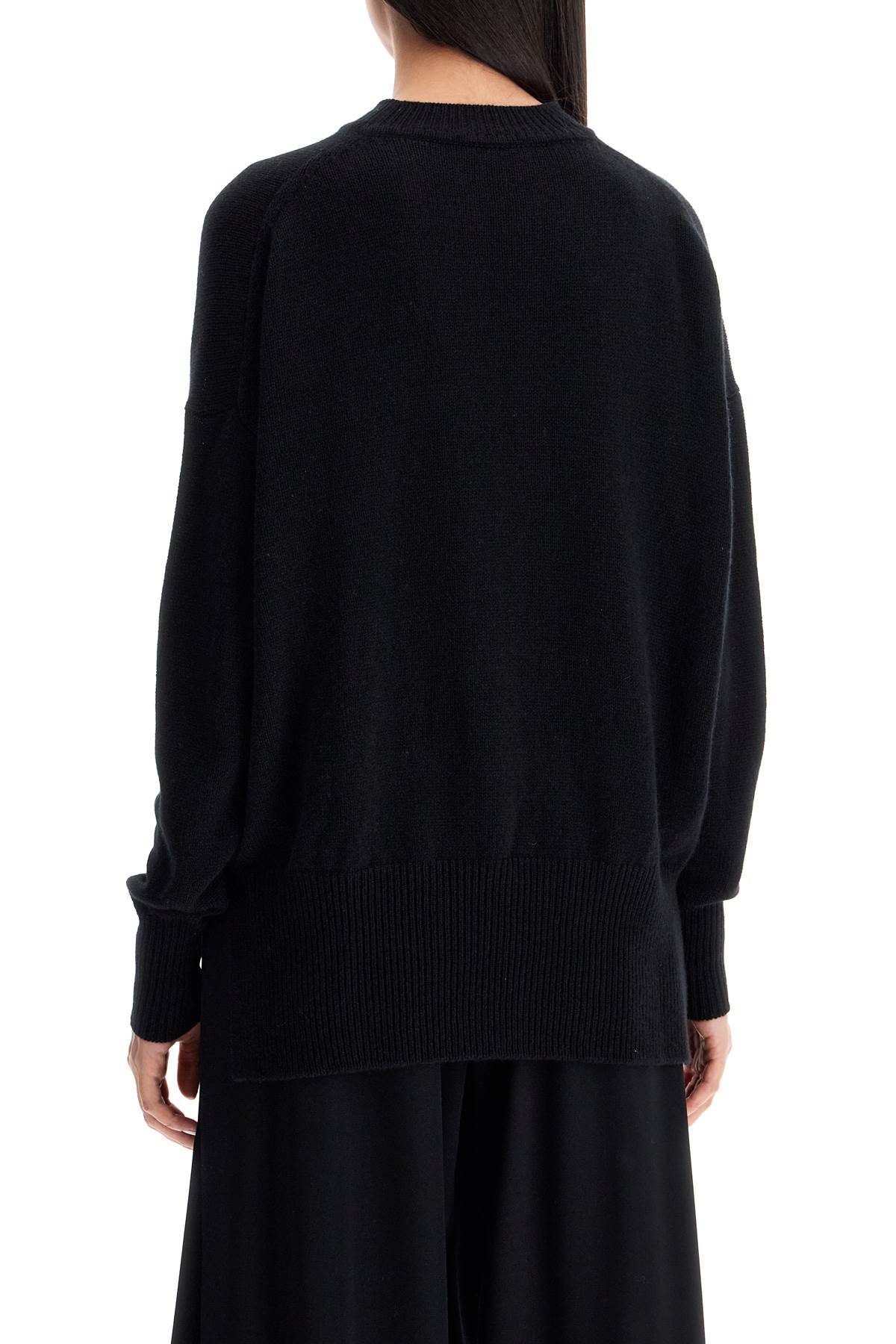 Shop Jil Sander Oversized Cashmere Sweater In Black (black)