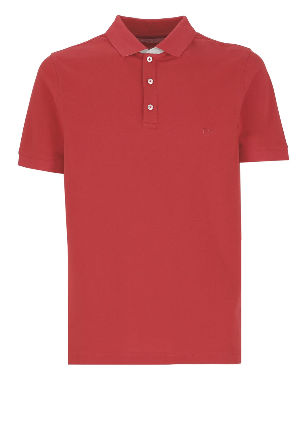 Shop Fay Logoed Polo In Rosso Scuro