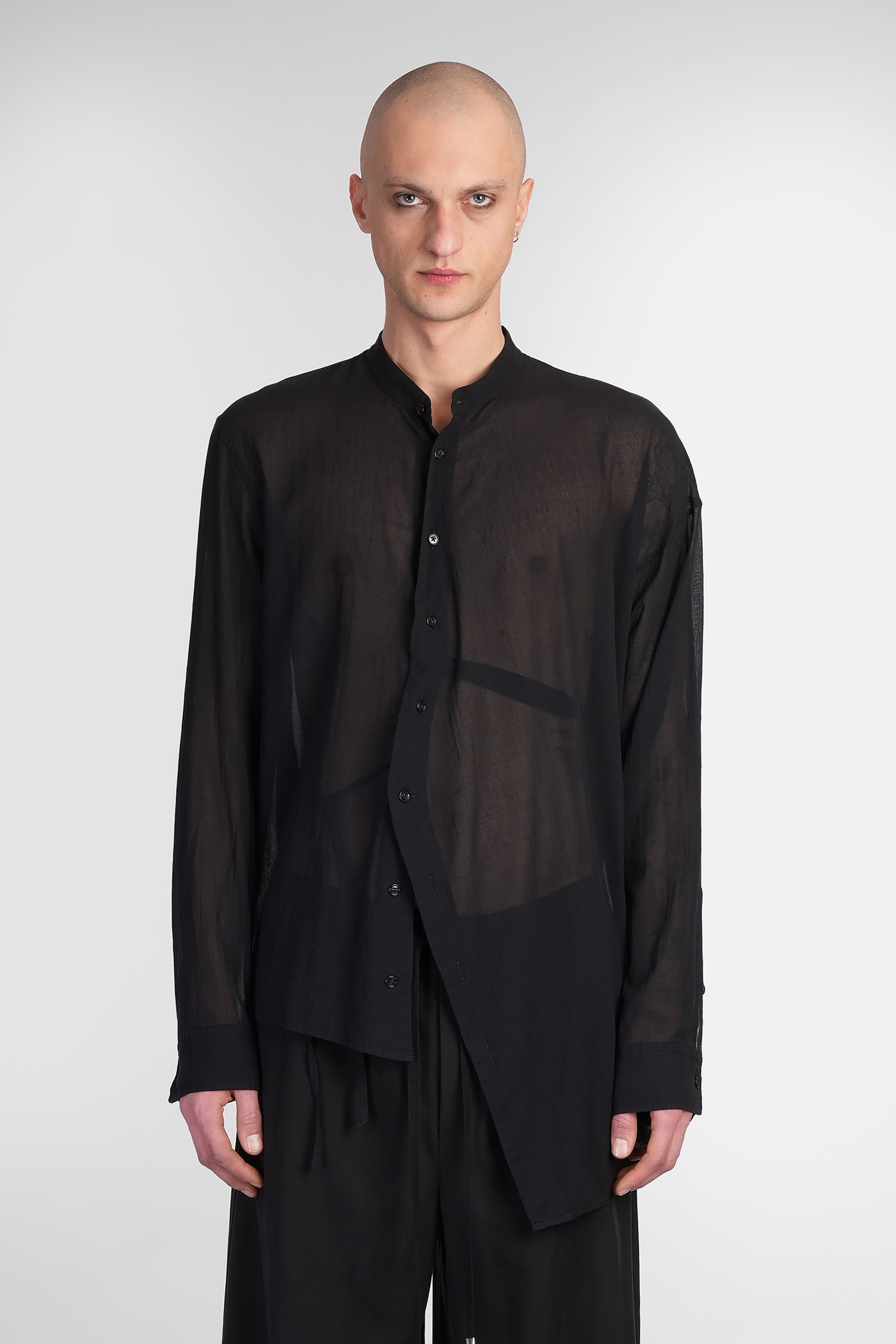 Quemby Shirt In Black Cotton