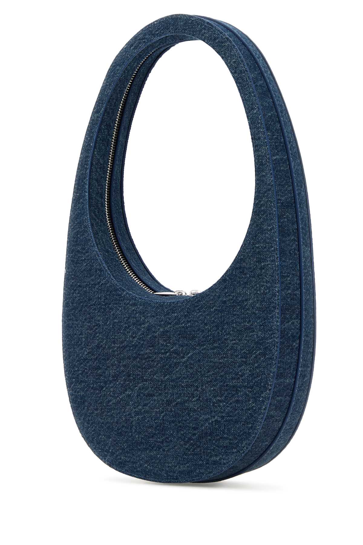 Shop Coperni Denim Swipe Handbag In Bluevintage