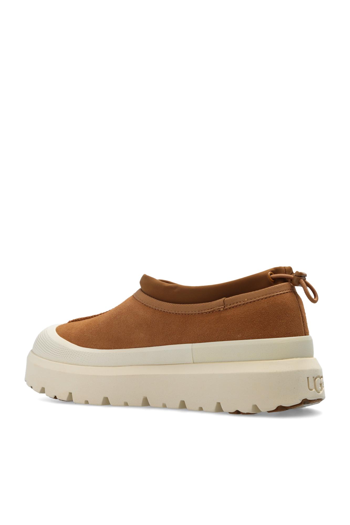 Shop Ugg Tasman Weather Hybrid Suede Shoes In Cwtc Chestnut / Whitecap