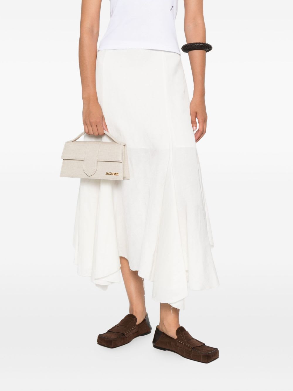 Jacquemus Mini Handbag Adjustable Strap In White