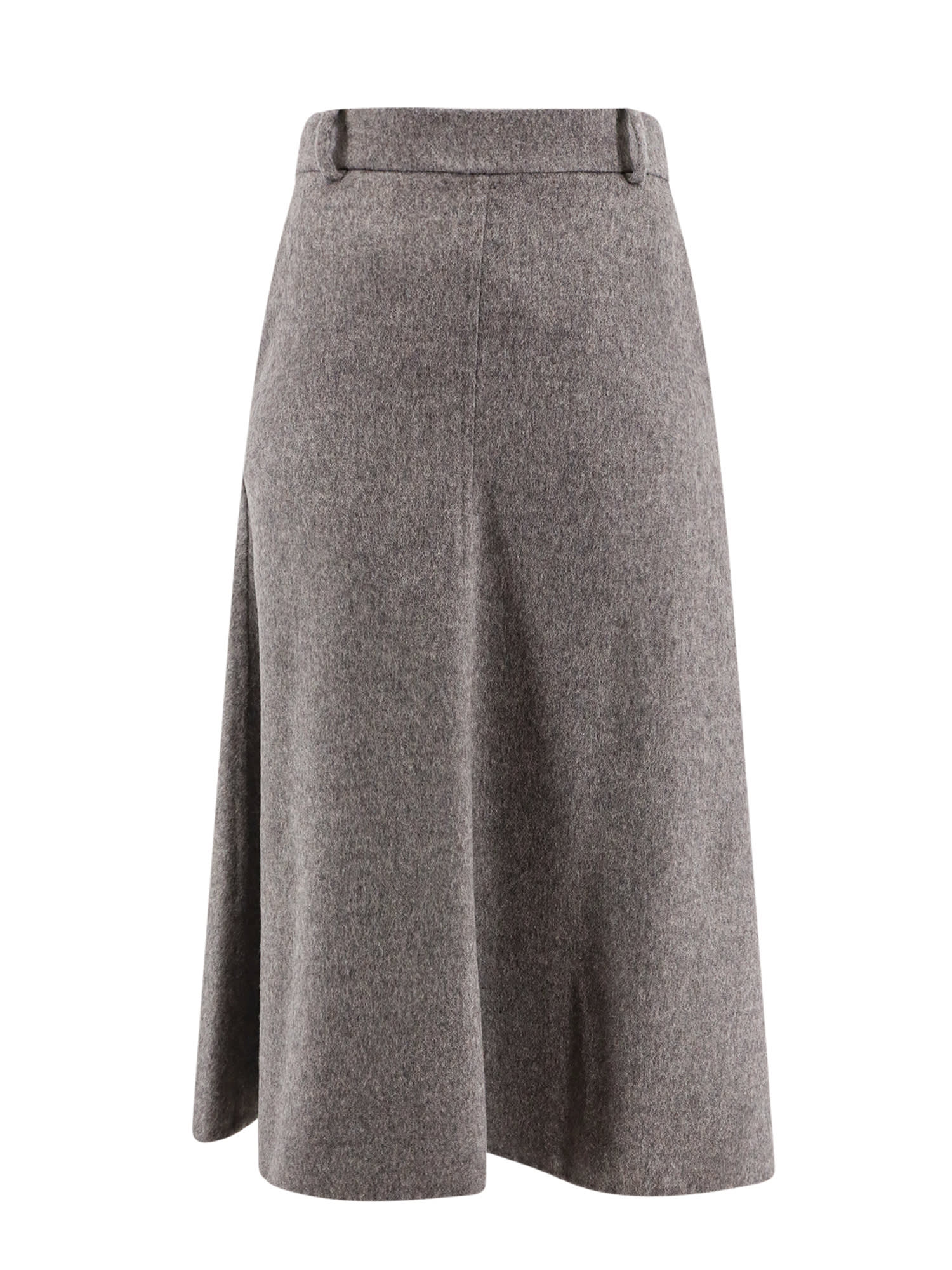 Shop Brunello Cucinelli Skirt In Grey