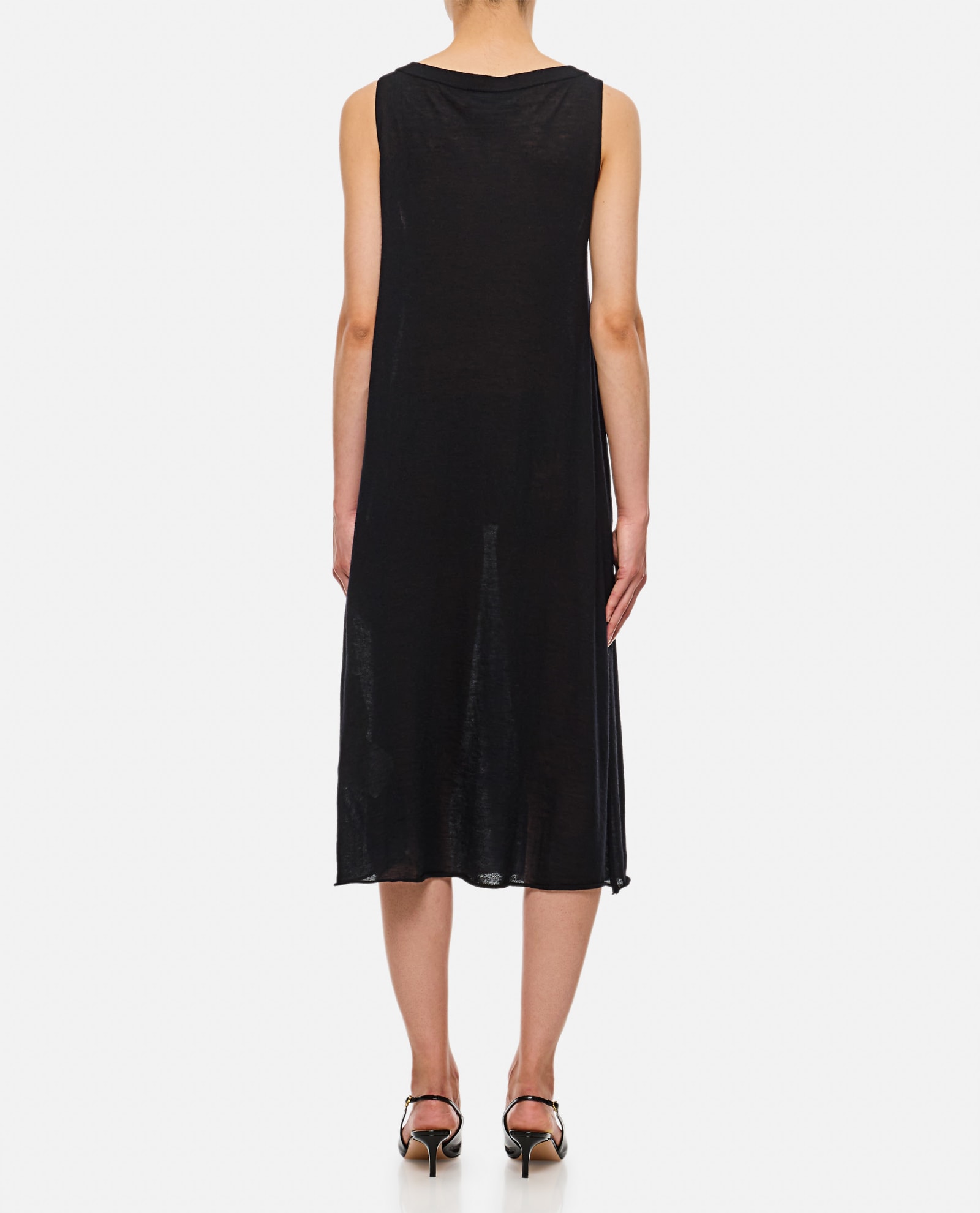 Shop Extreme Cashmere Mia A-line Cashmere Dress In Black