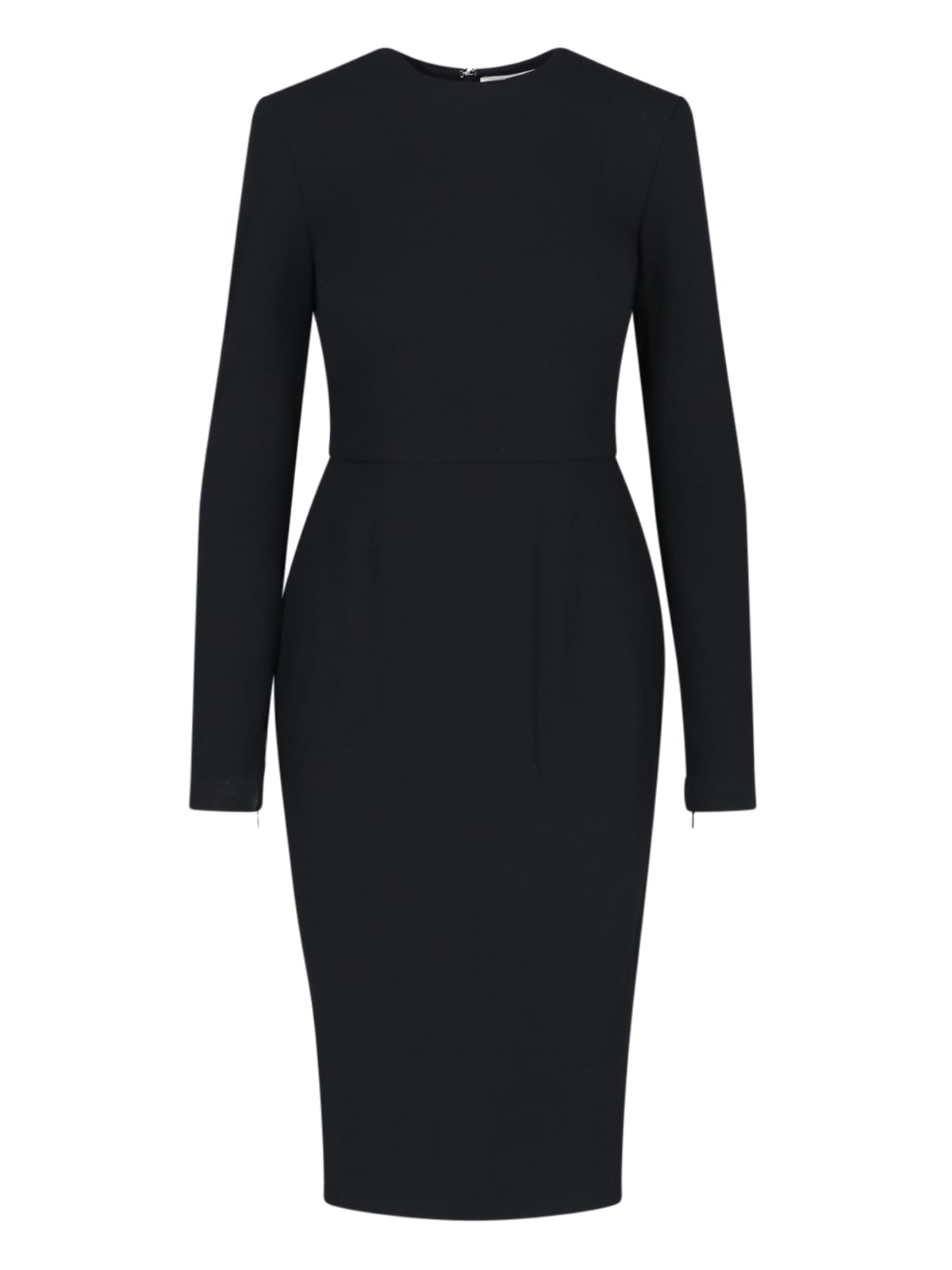 Shop Victoria Beckham Midi T-shirt Dress In Black