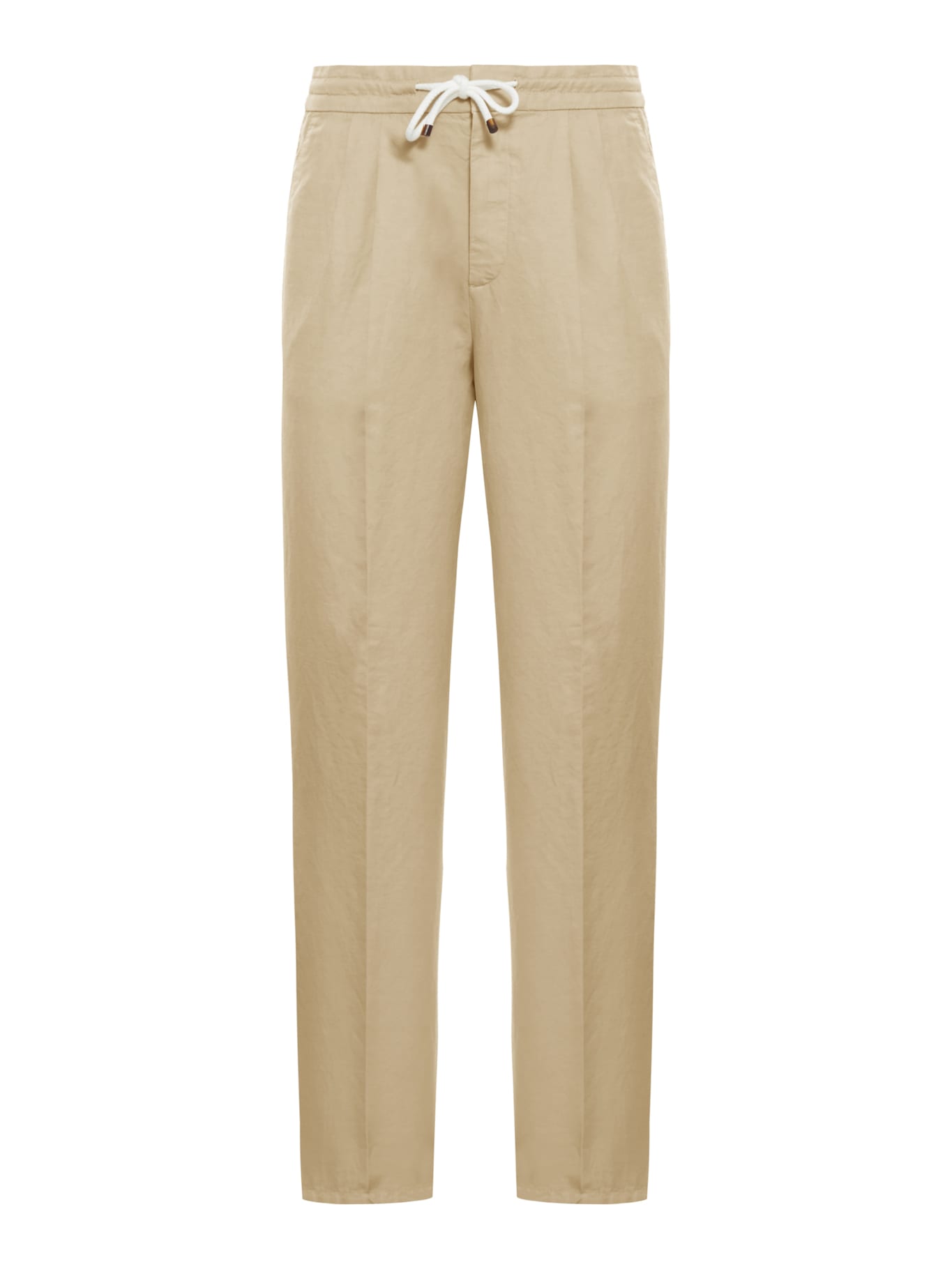 Brunello Cucinelli Dyed Pants In Medium Brown
