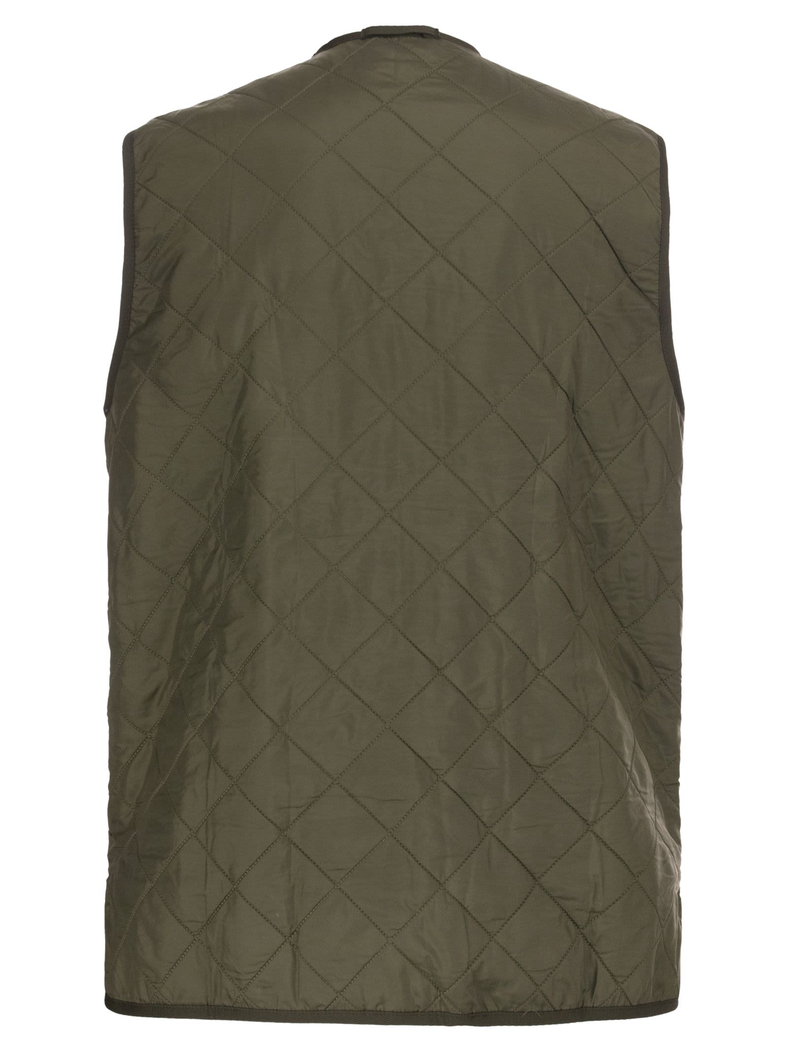 Shop Barbour Polarquilt Waistcoat In Green