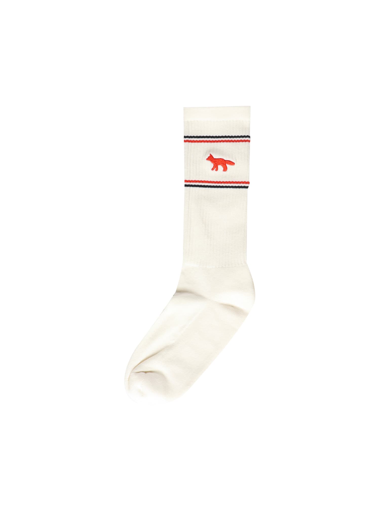 Autry Jacquard Socks With Striped Logo In White