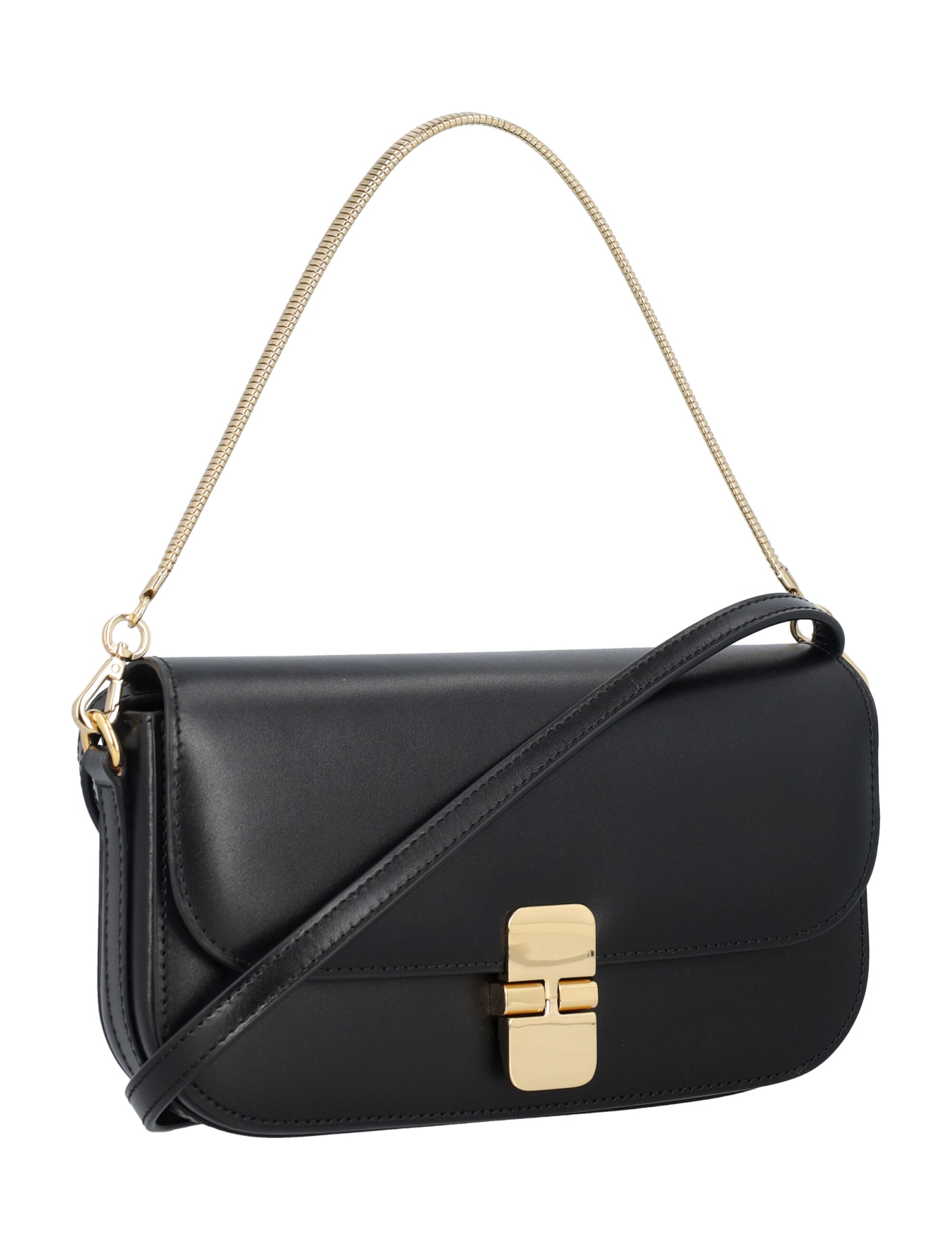 Shop Apc Clutch Grace With Chain In Black