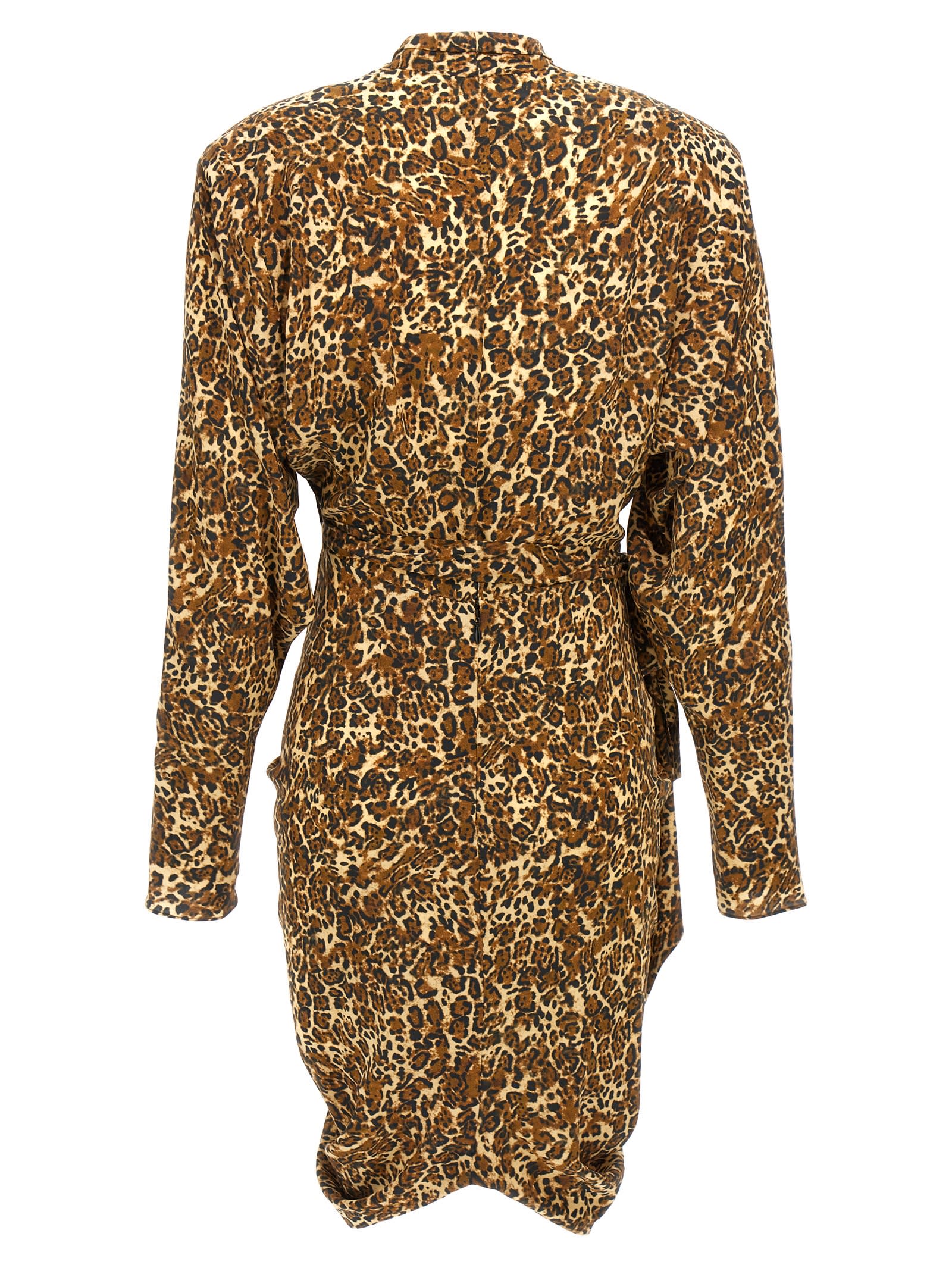 Shop Isabel Marant Cleora Dress In Multicolor