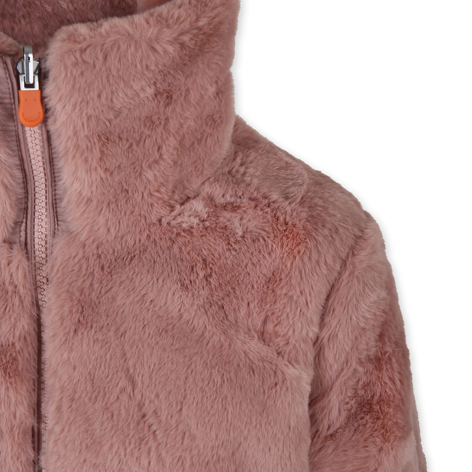 Shop Save The Duck Pink Reversible Faux Fur For Girl