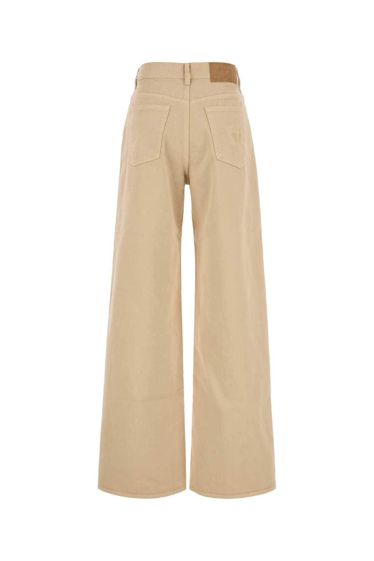 Blazé Milano Jeans Dalla Gamba Ampia Nariida In Denim Beige Donna