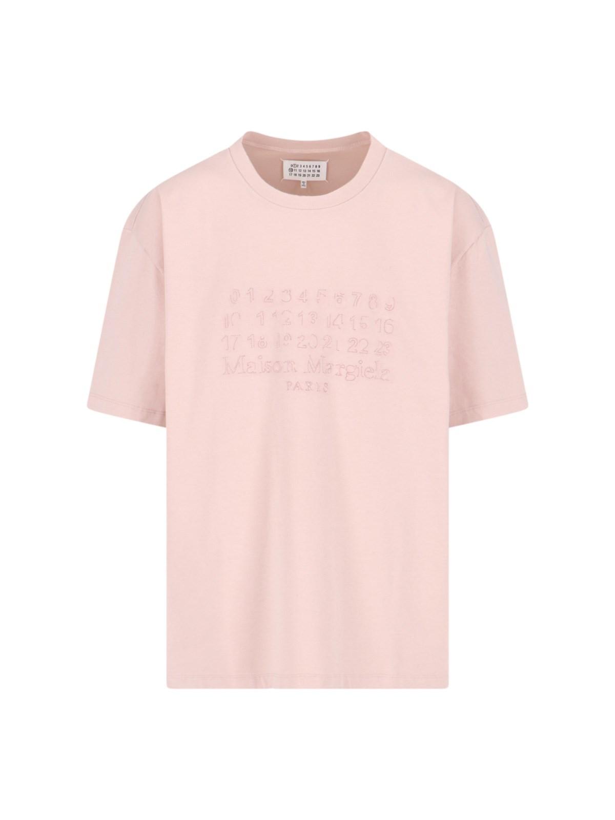 Shop Maison Margiela Logo Embroidery T-shirt