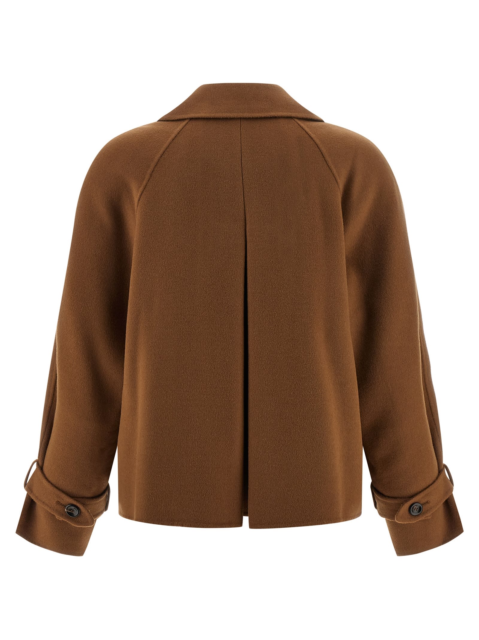Max Mara Nupar Double-breasted Jacket In Brown