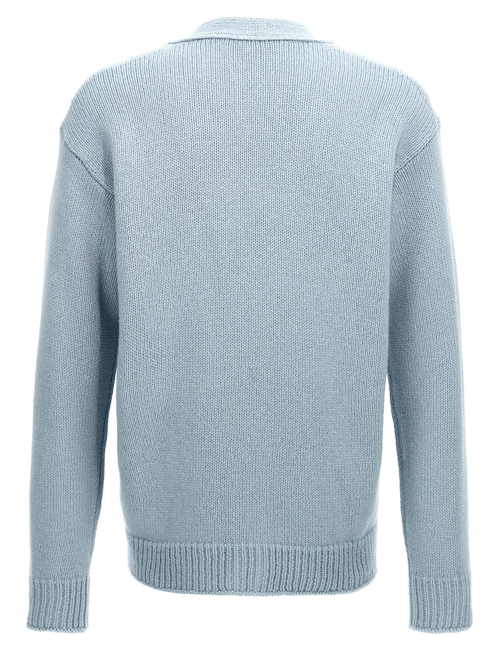 Shop Marni Wool Cardigan In Light Blue