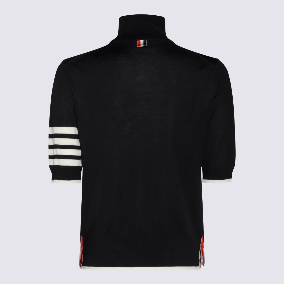 Shop Thom Browne Black Wool Knitwear