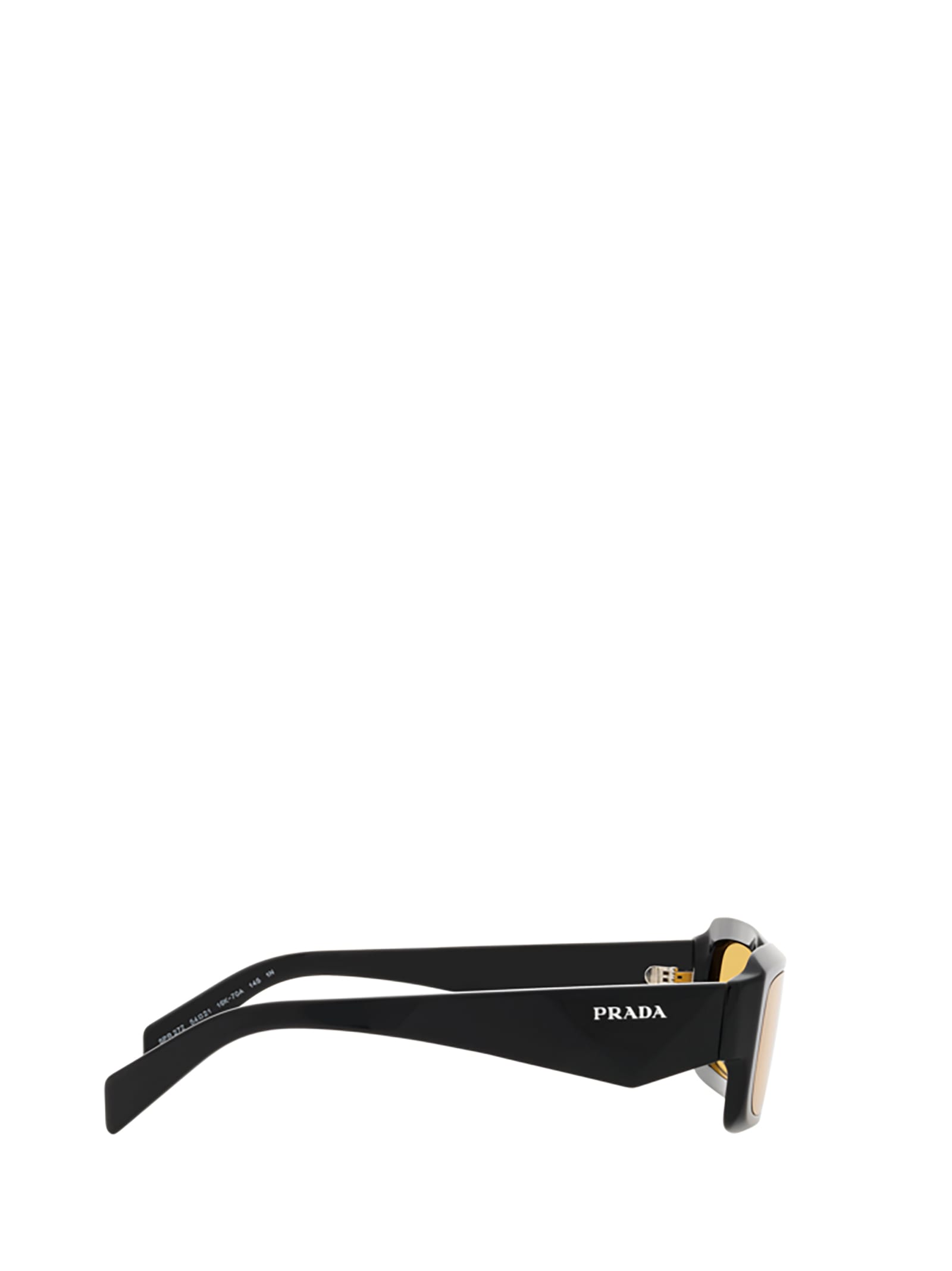 Shop Prada Pr 27zs Black Sunglasses