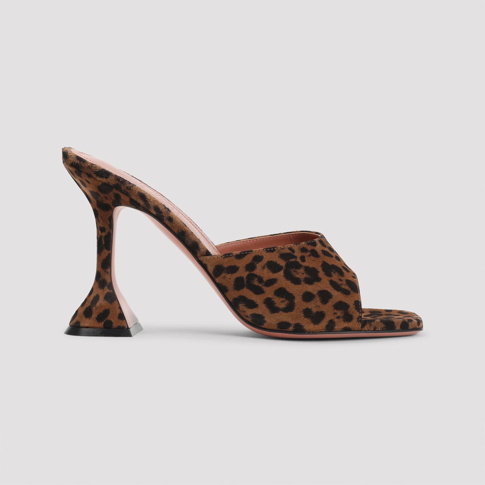 Amina Muaddi Stiletto High-heeled Sandals In Brown