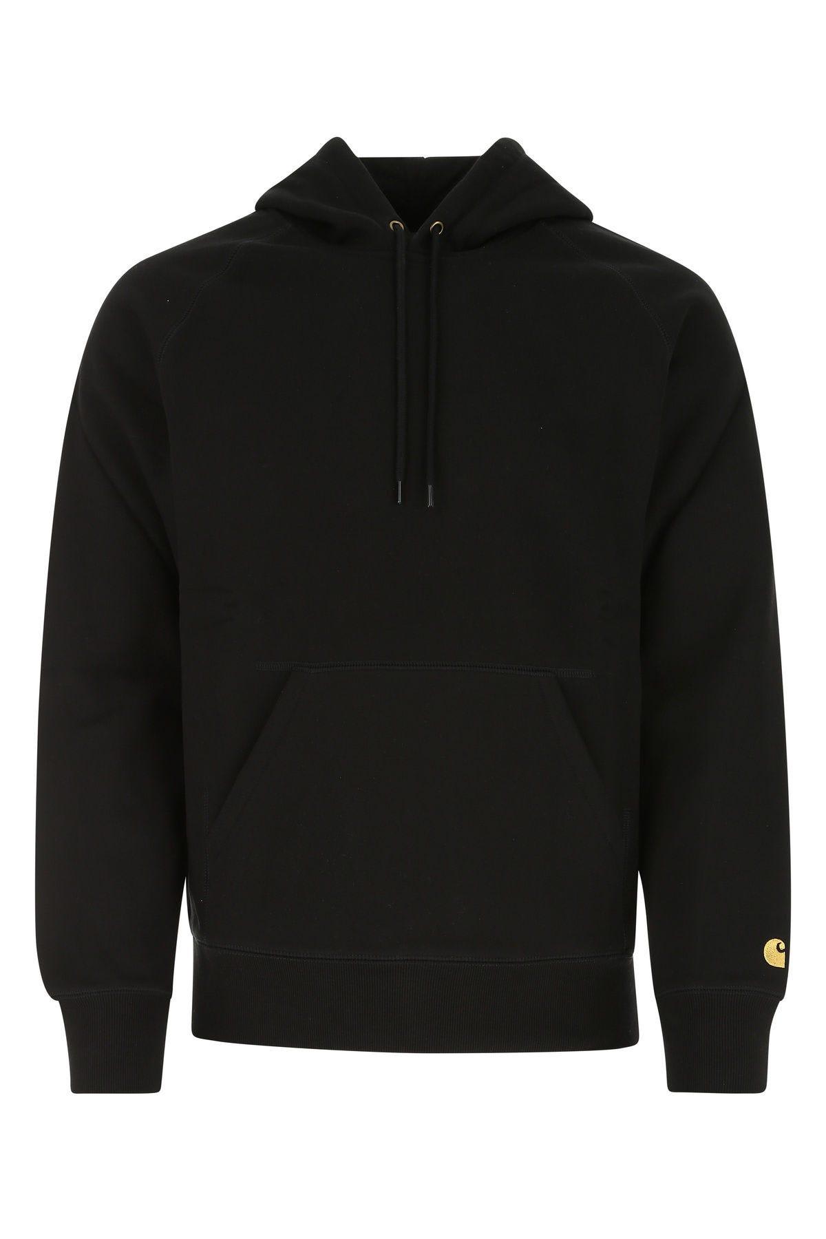 Carhartt Black Cotton Blend Hooded Chase Sweat