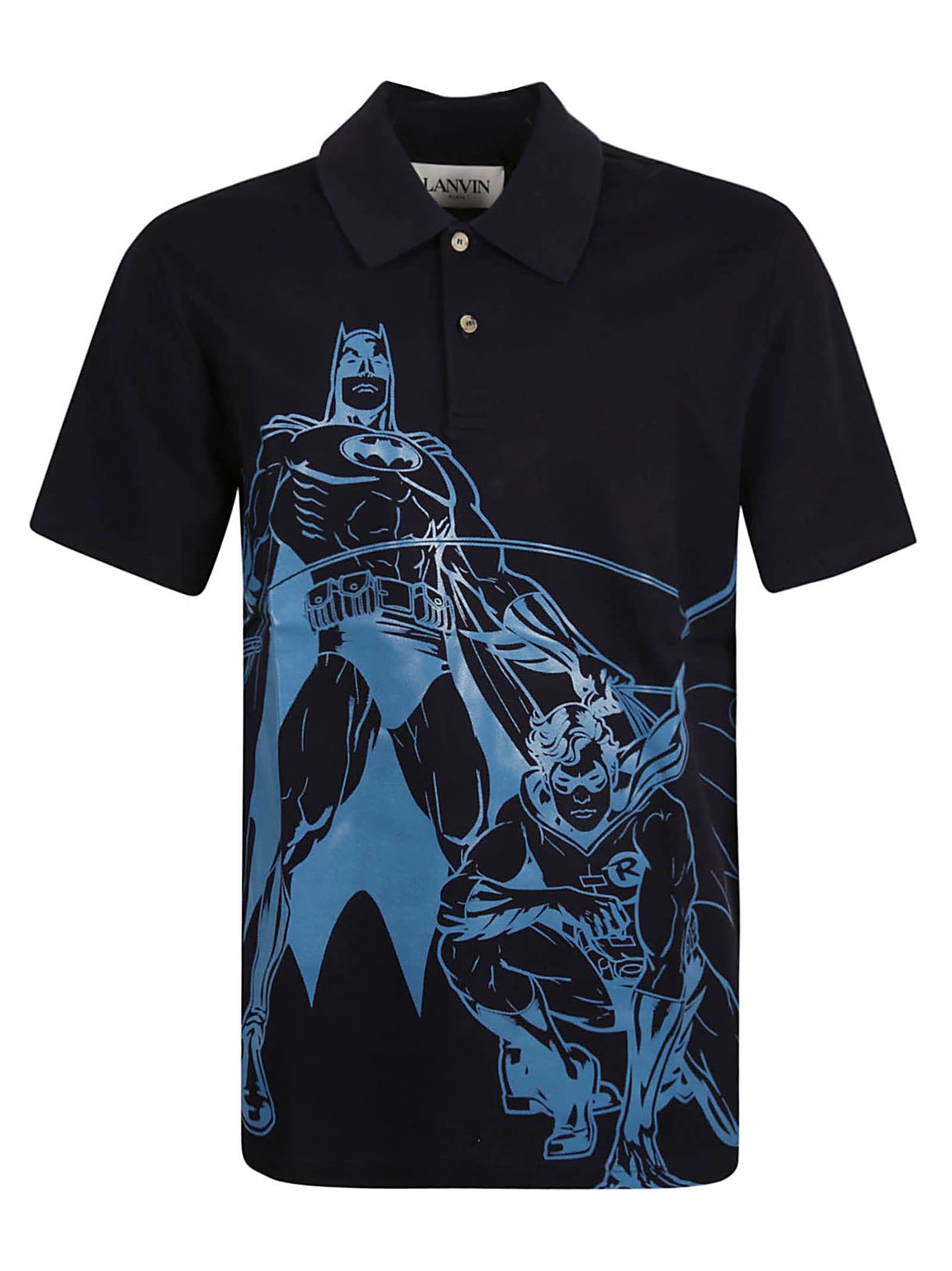 Lanvin Batman Printed Polo Shirt