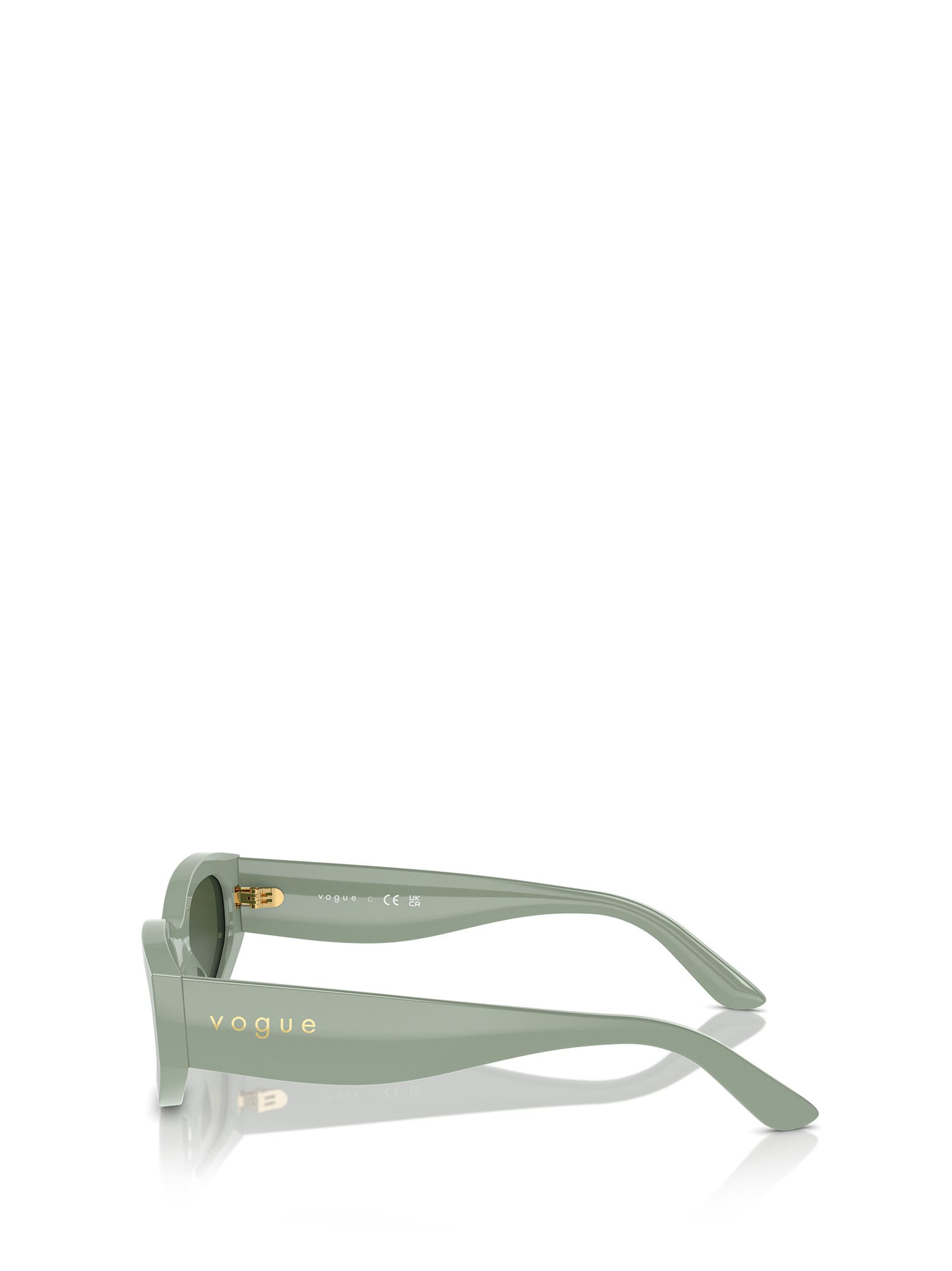 Shop Vogue Eyewear Vo5585s Full Light Green Sunglasses