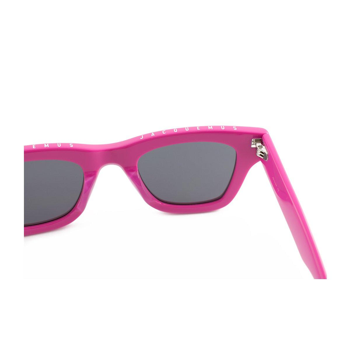 Shop Jacquemus Les Lunettes Nocio Square Frame Sunglasses In Rosa