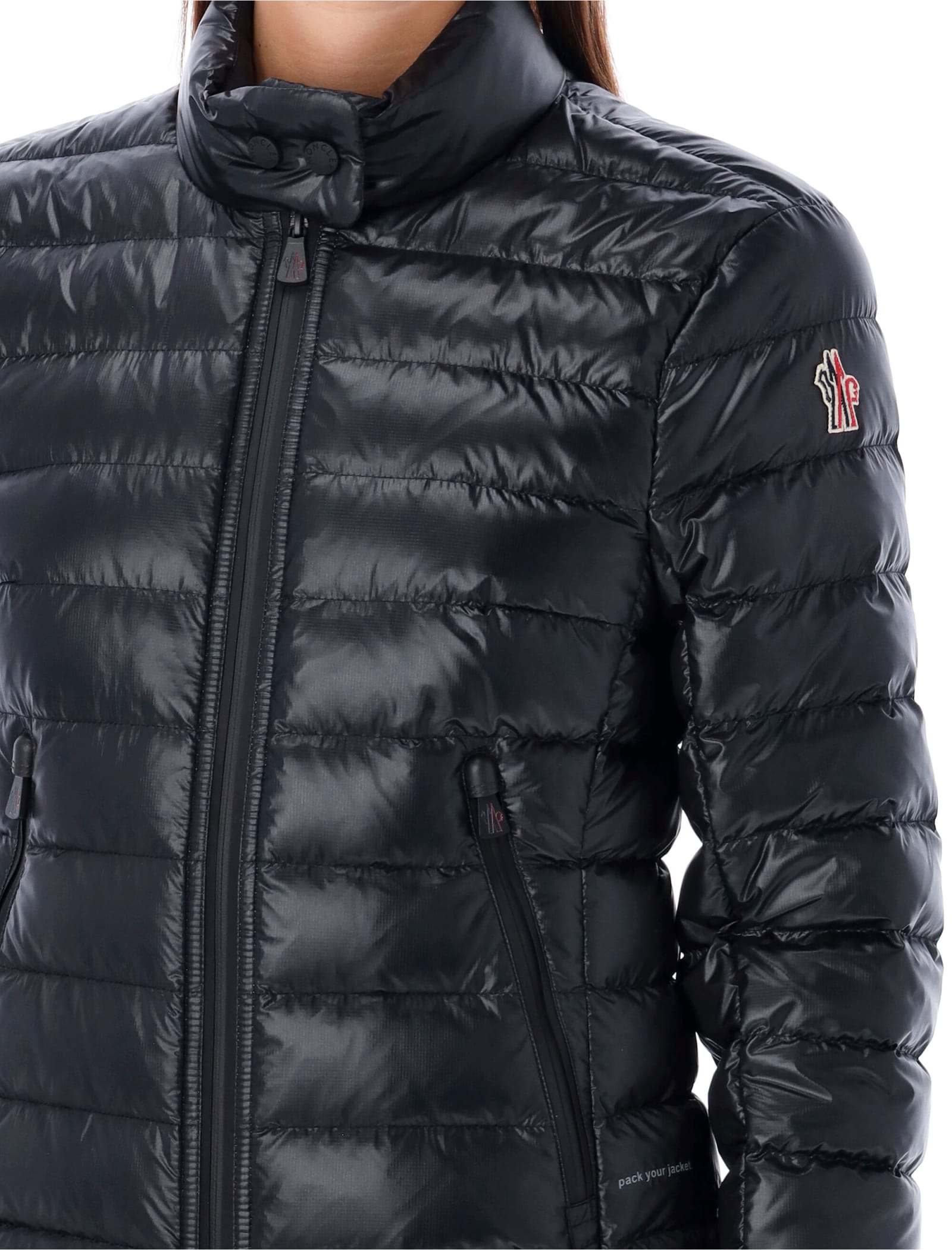 Shop Moncler Walibi Jacket In Black