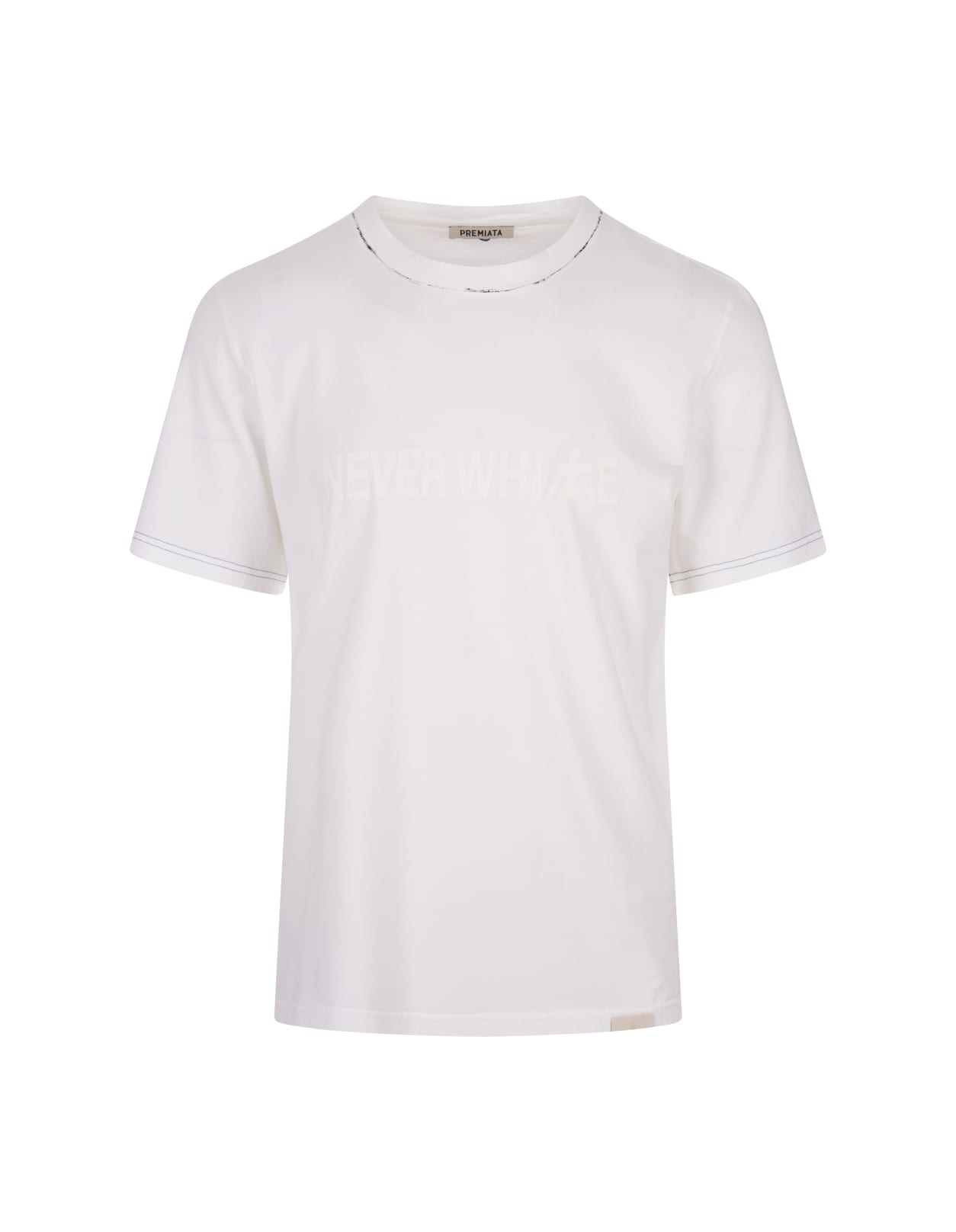 Shop Premiata White T-shirt With Never White Print