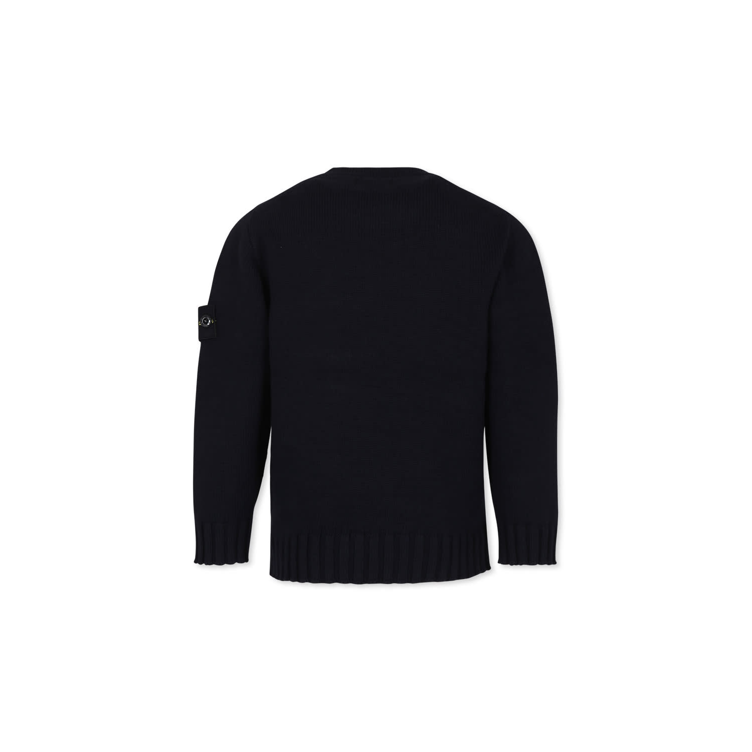 Stone Island Blue Sweatshirt For Boy With Iconic Compass In Blue