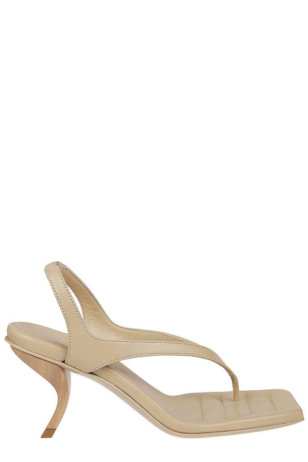 GIA BORGHINI ROSIE OPEN TOE SLIP-ON SANDALS