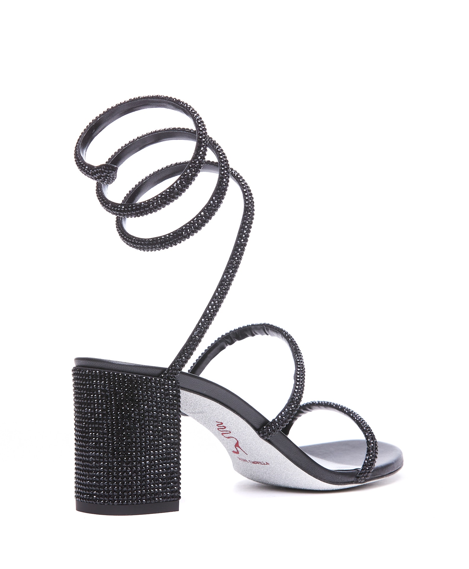 Shop René Caovilla Cleo Pump Sandals In Black