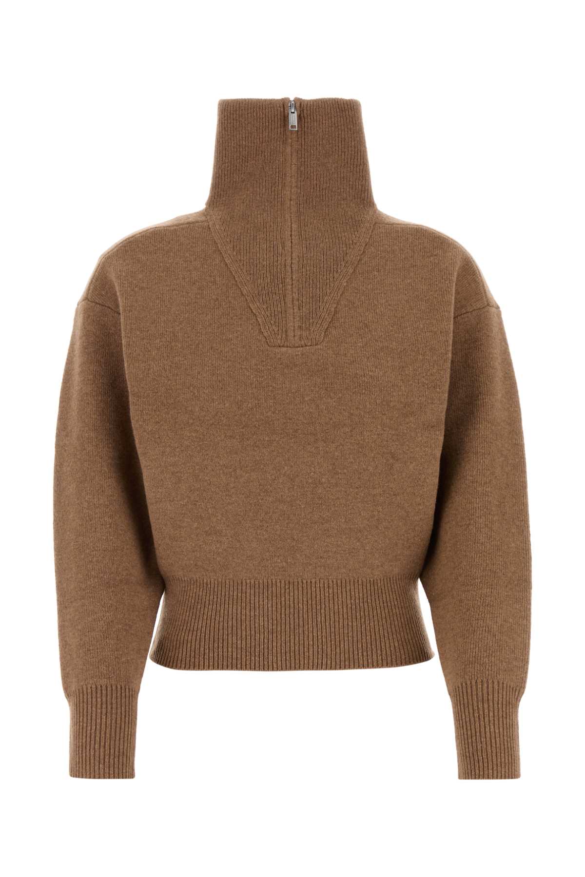 Shop Marant Etoile Camel Stretch Wool Blend Laranne Sweater