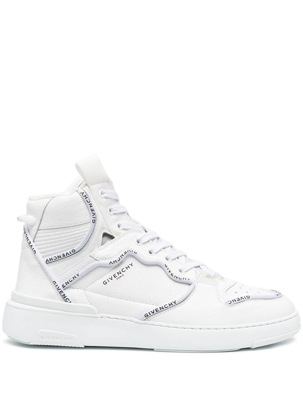 Givenchy Man White Wing High Sneakers With Profiles