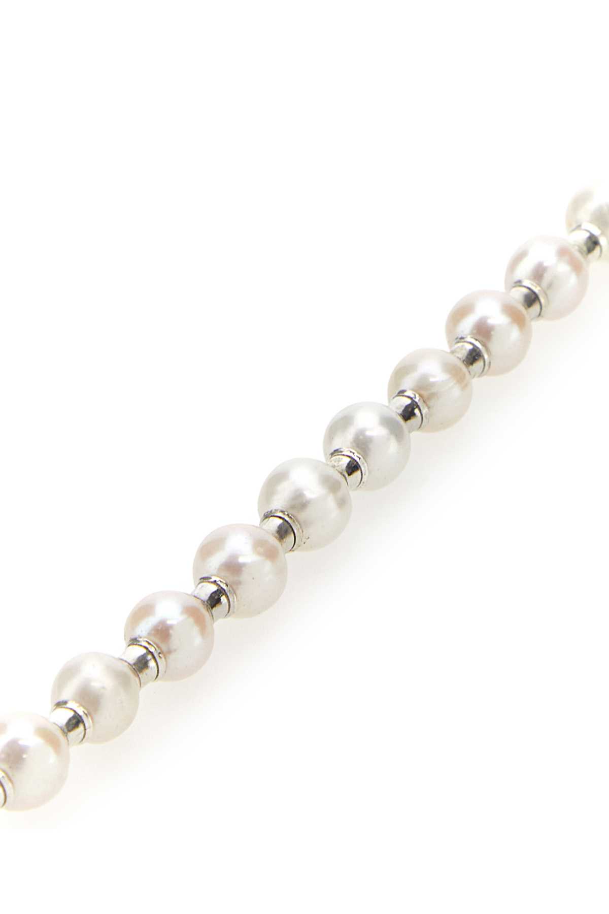 Emanuele Bicocchi Pearls And Silver 925 Bracelet In White