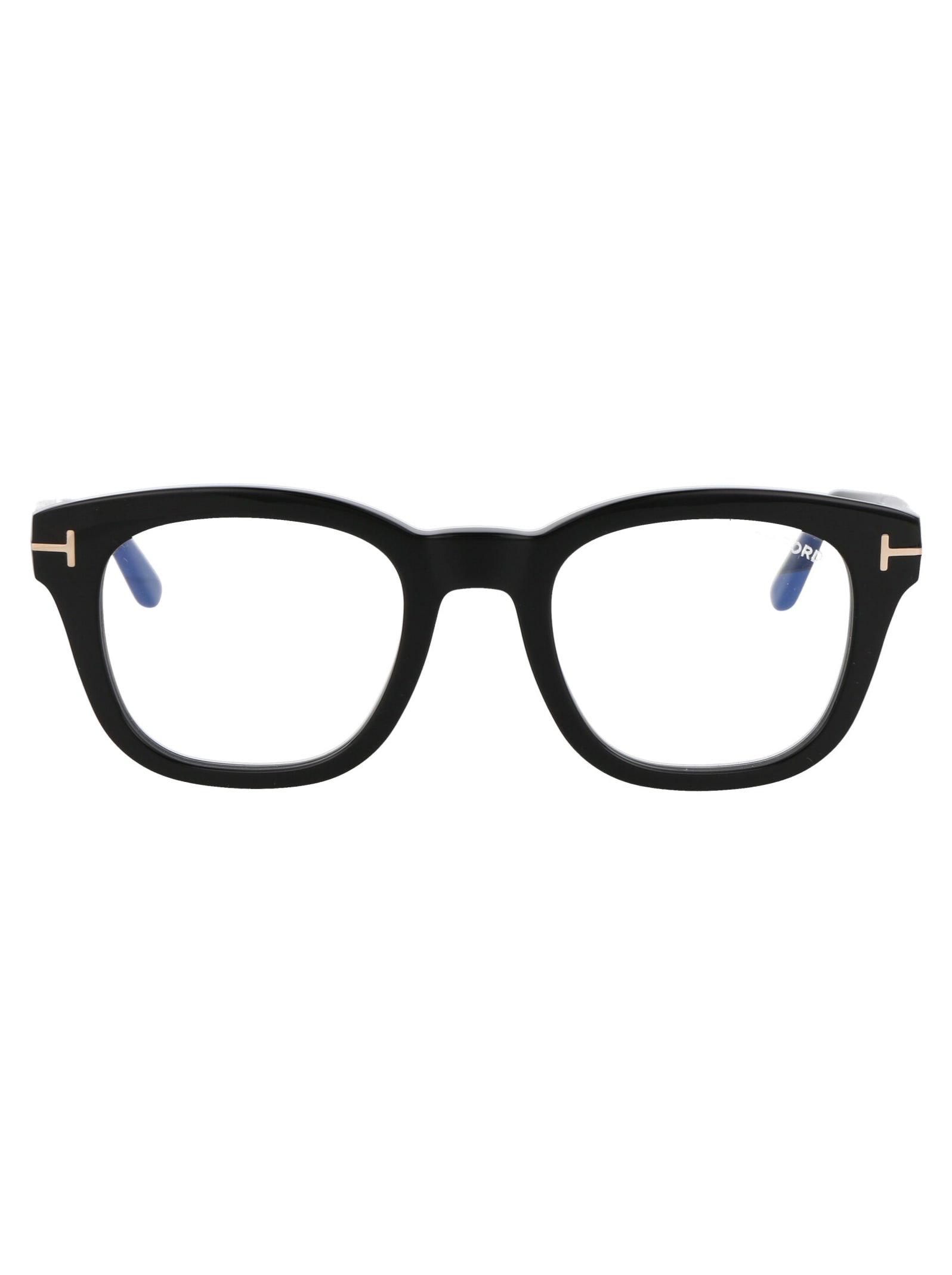 Shop Tom Ford Ft5542-b Glasses In 001 Nero Lucido