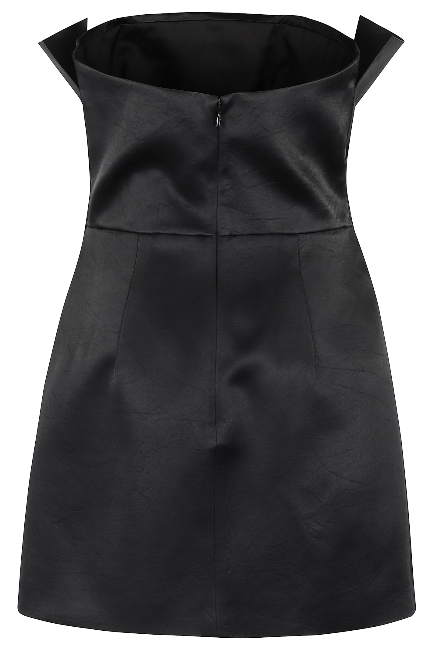Philosophy Di Lorenzo Serafini Strapless Duchesse Mini Dress In Nero