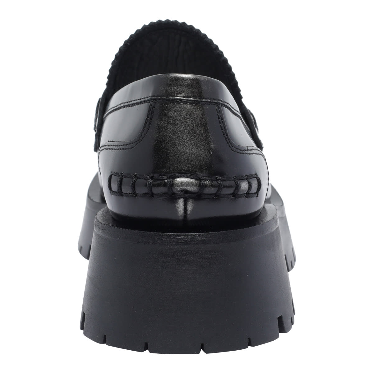 Alexander Wang 45mm Carter Lug Patent Leather Loafers In Black