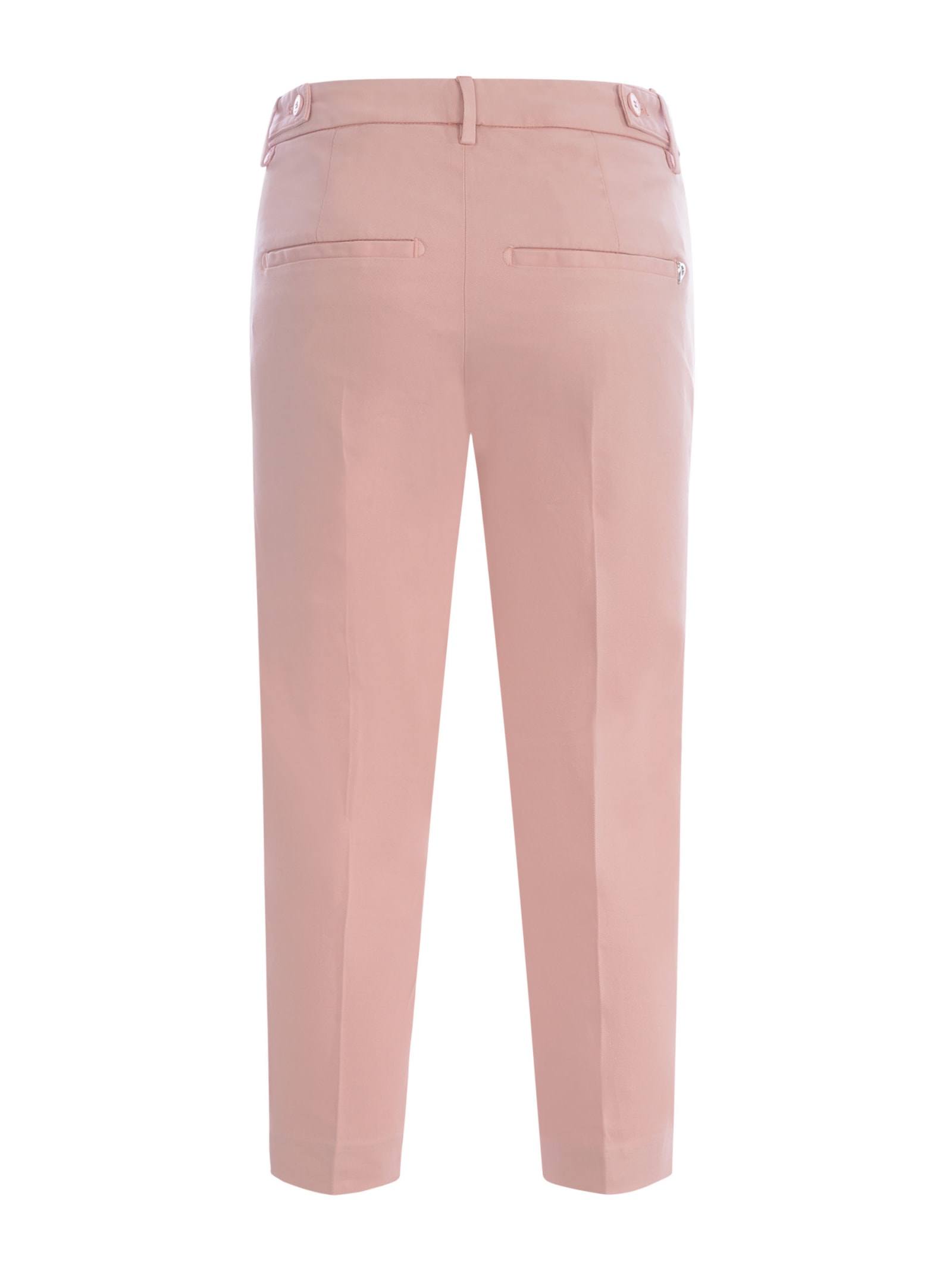 Shop Dondup Trousers  Ariel In Stretch Cotton In Pink