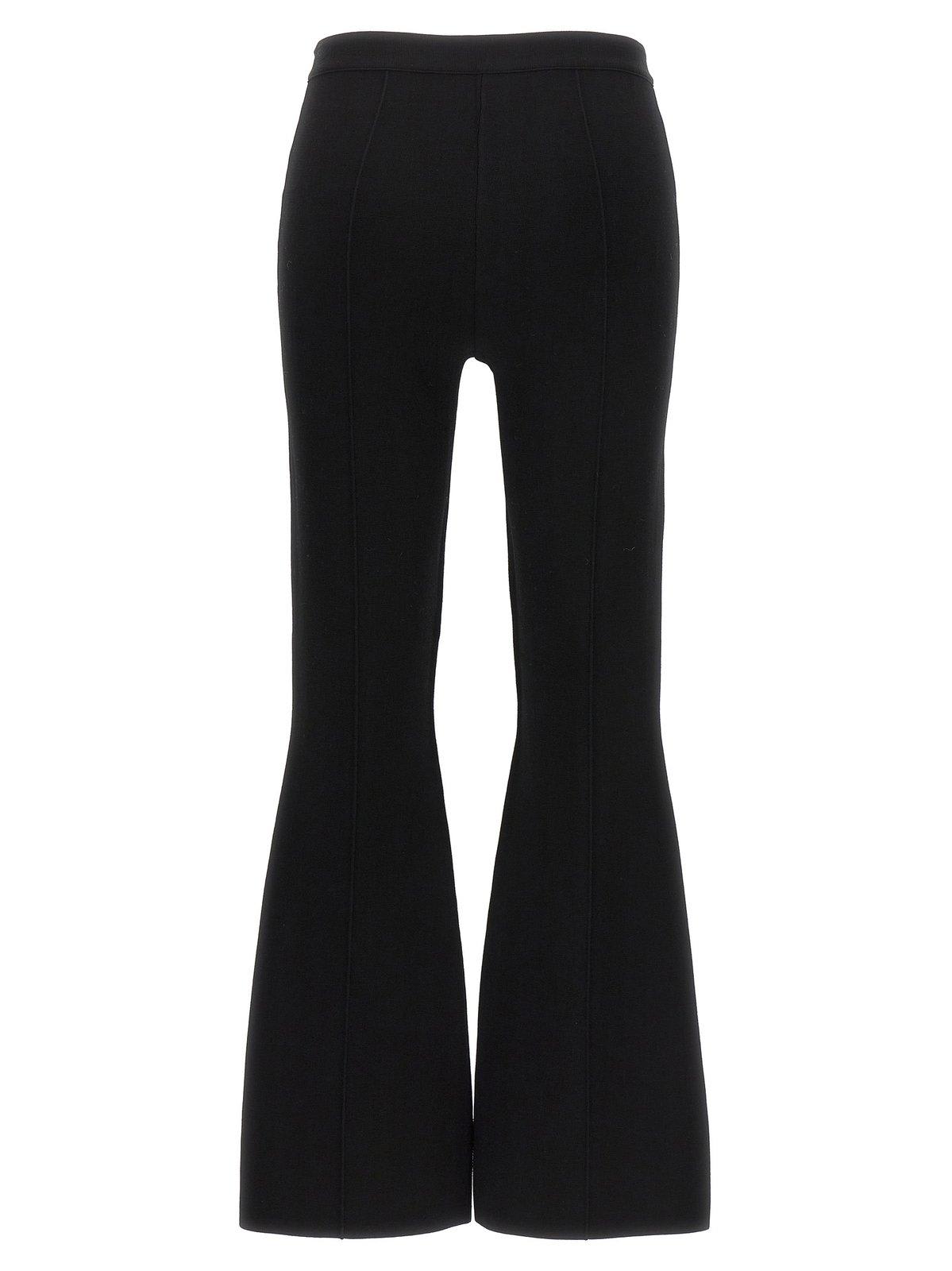 Shop Theory Flared Full Length Pants In Black