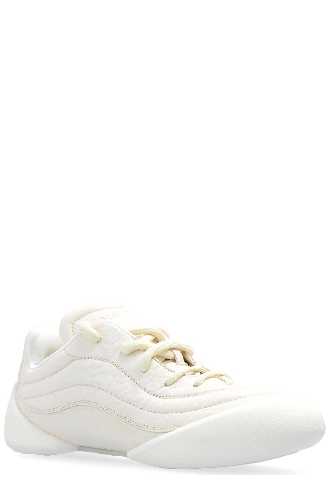 Shop Alexander Mcqueen Flexion Lace-up Sneakers In Bianco