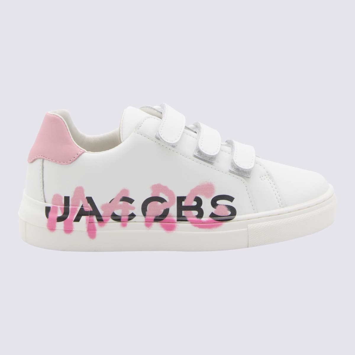 MARC JACOBS WHITE AND PINK SNEAKERS