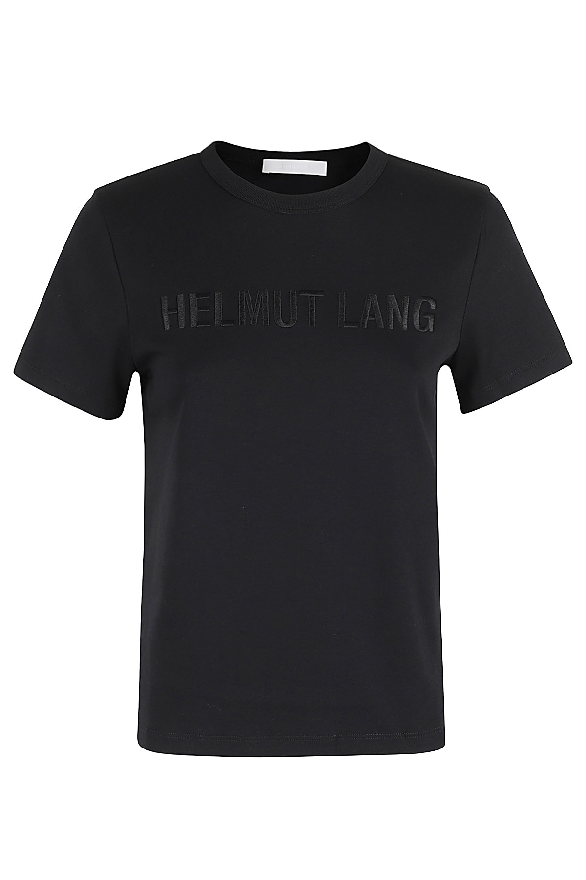 Shop Helmut Lang Logo Slim Tee In Black