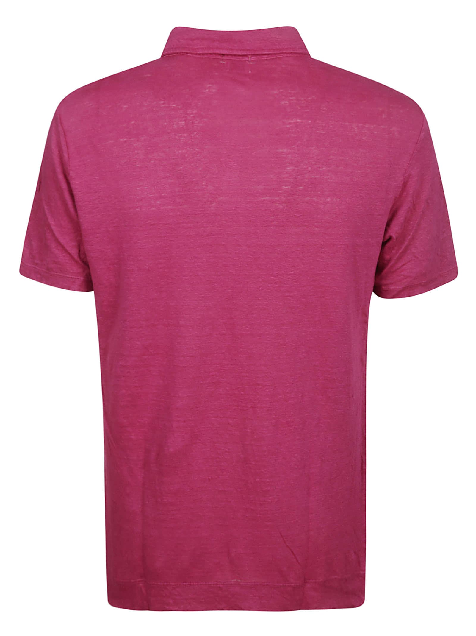 Shop Massimo Alba Polo Shirt With Pocket In Raspberry