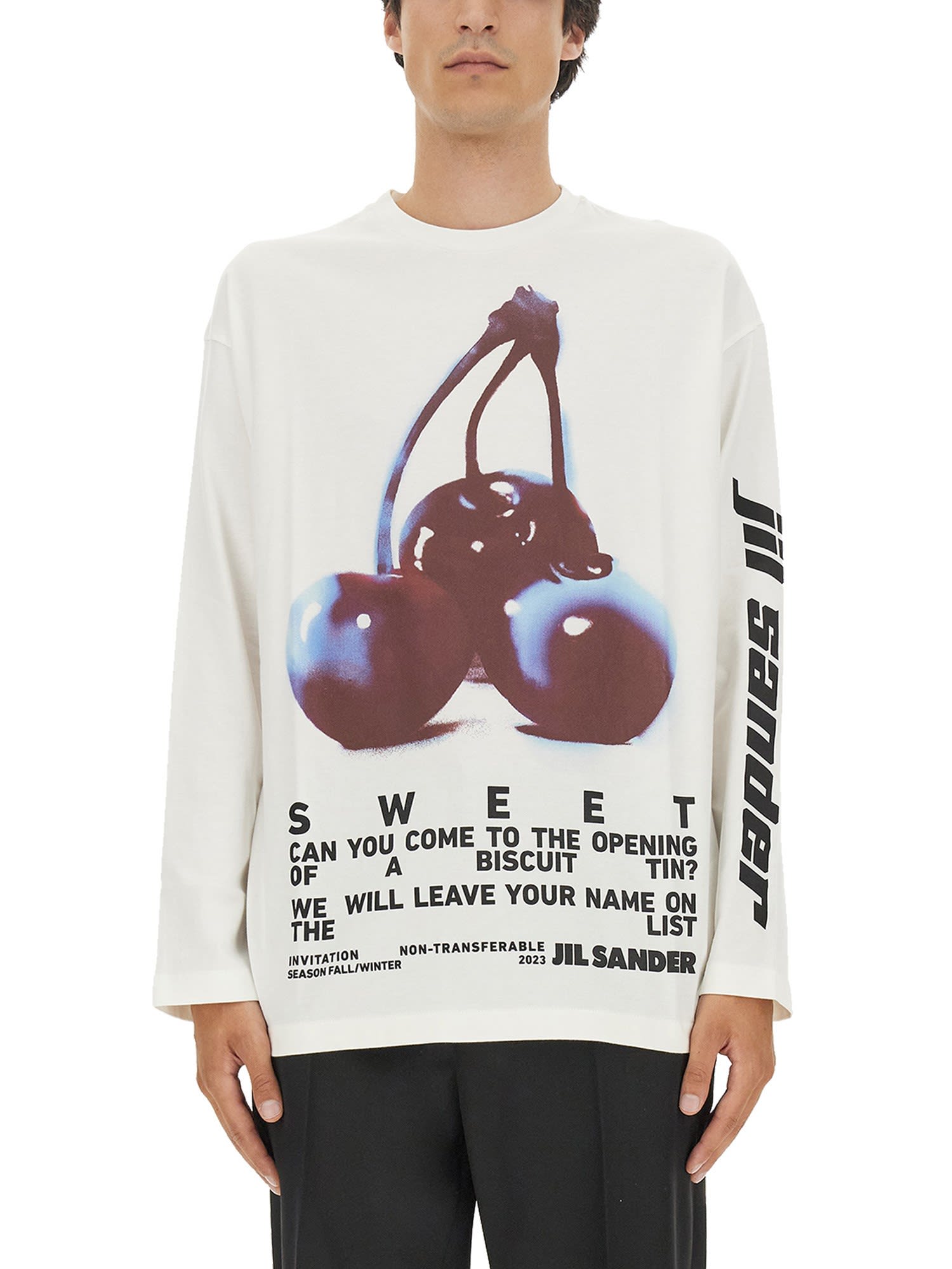 Shop Jil Sander T-shirt With Print In White