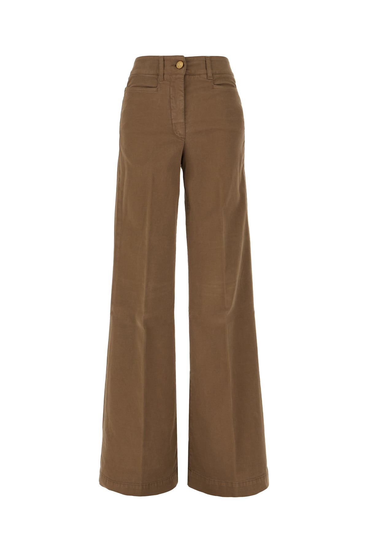 Shop The Seafarer Brown Stretch Cotton Pants In 8070