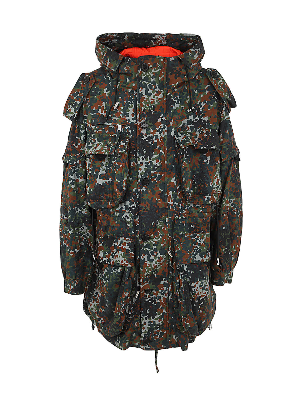 Dsquared2 Goth Camouflage-print Parka In S Multi Dark Green